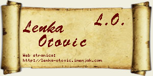 Lenka Otović vizit kartica